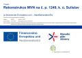 Rekonstrukce MVN na č. p. 1249, k. ú. Sulislav Rekonstrukce MVN na č. p. 1249, k. ú. Sulislav